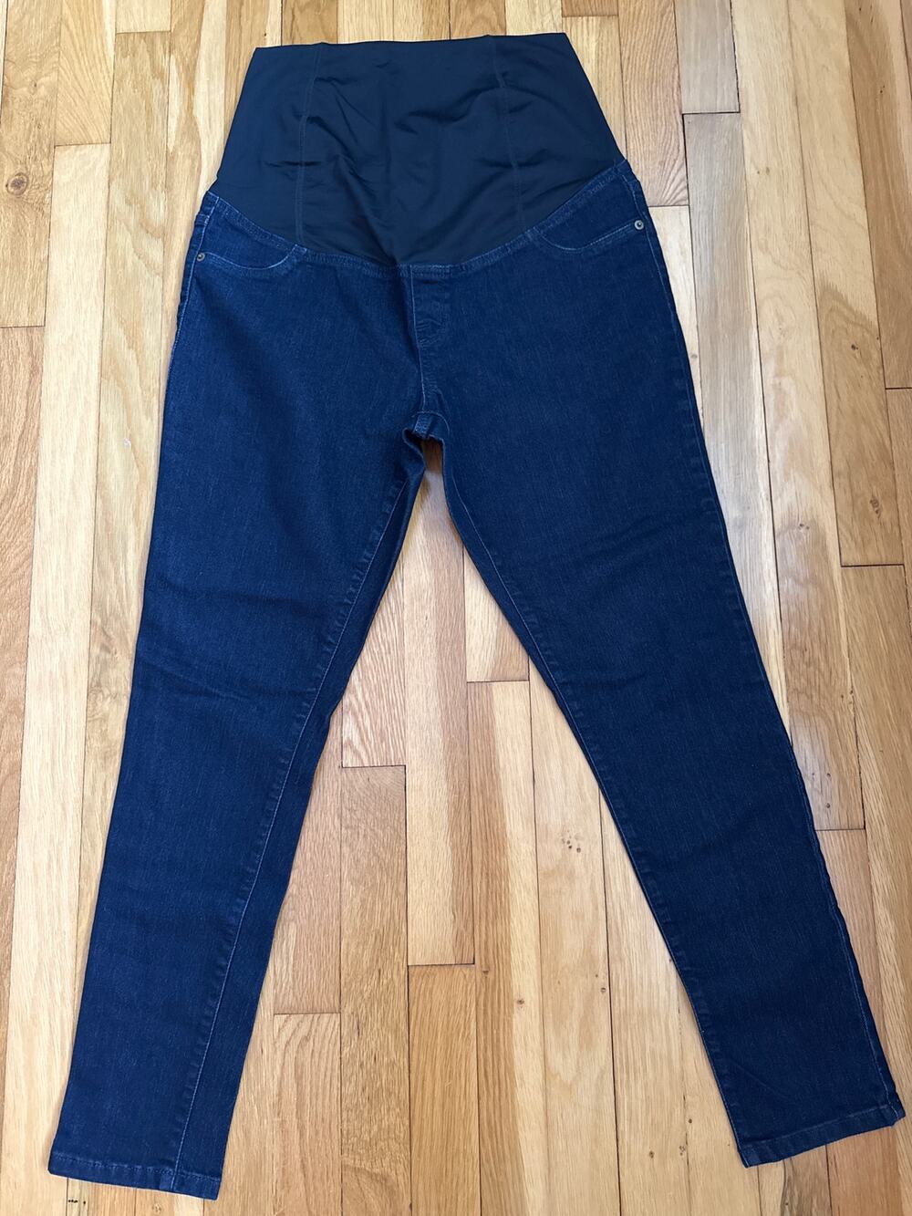 Isabel Maternity Jeans Jeggings Pants Full Belly Panel Dark Wash Size 8 / 29R